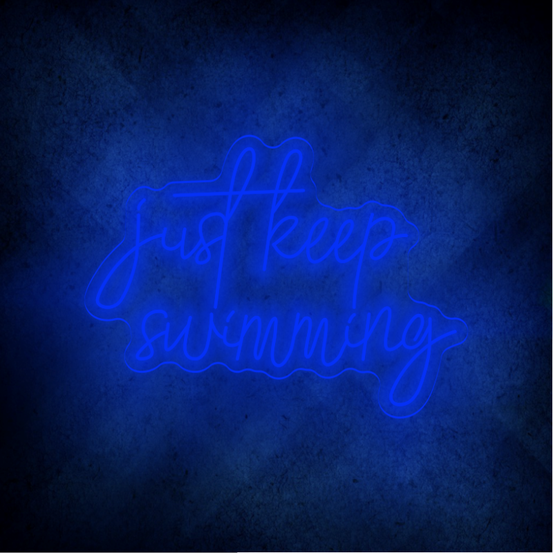 JUST KEEP SWIMMING LED Neon sign