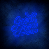 Custom GOOD  FOOD Only lighting flex neon sign GOOD FOOD Only LED Sign