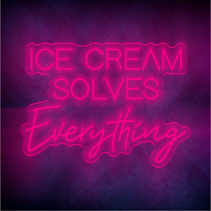 Custom ice-cream LED lighting flex neon sign ice-cream LED Sign