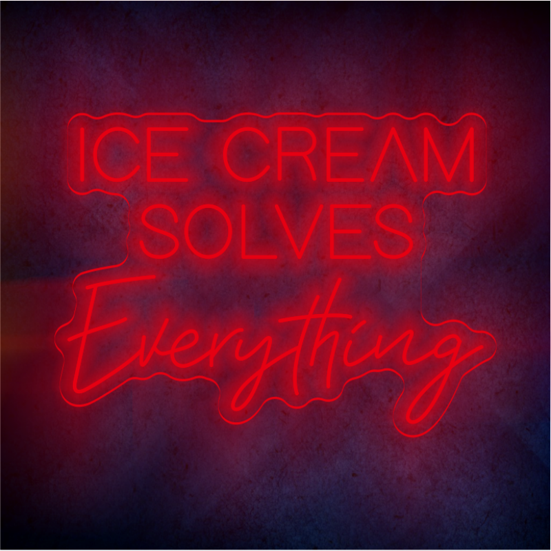 Custom ice-cream LED lighting flex neon sign ice-cream LED Sign