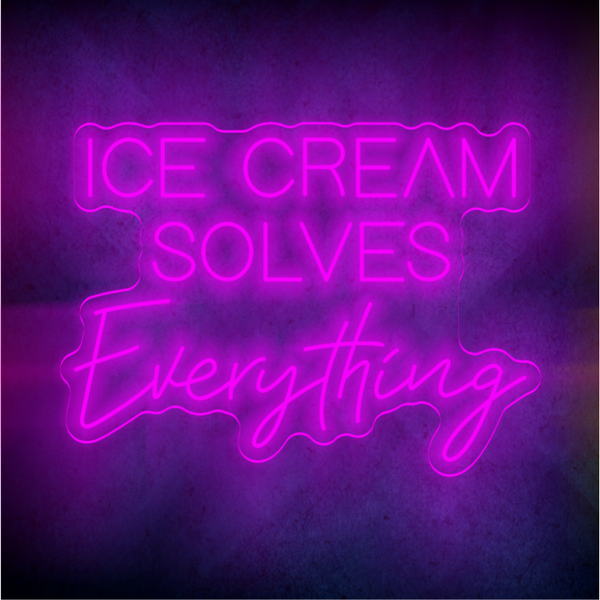 Custom ice-cream LED lighting flex neon sign ice-cream LED Sign