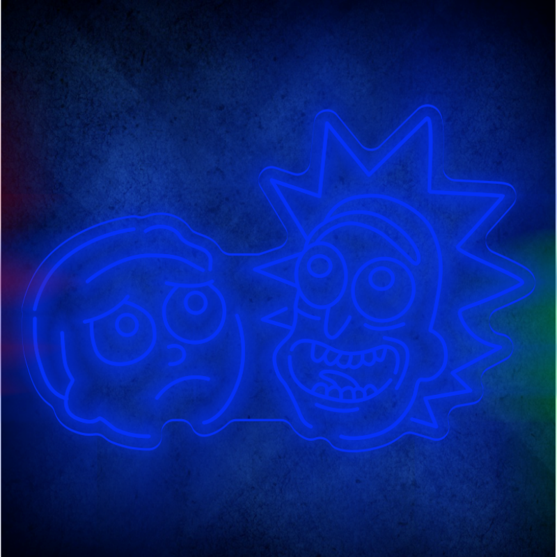 Custom Rick and Morty lighting flex neon sign Rick and Morty LED Sign