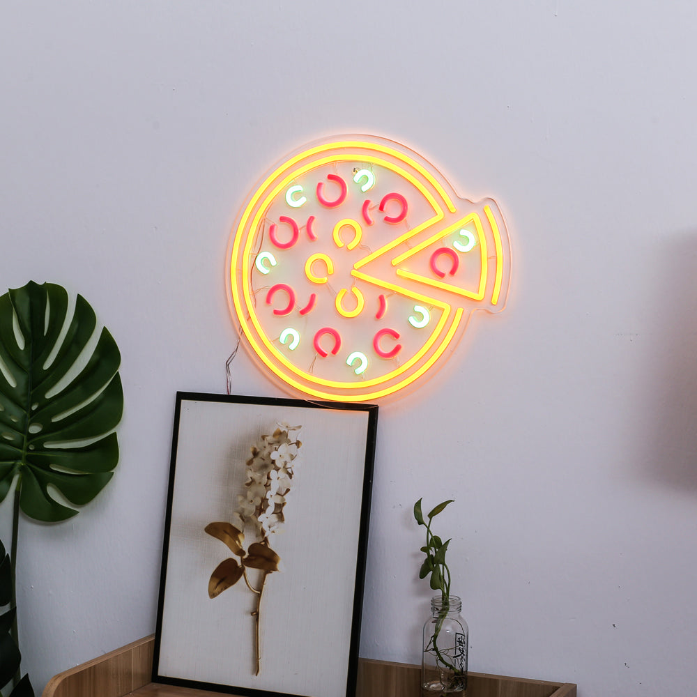 Pizza shape LED neon signs