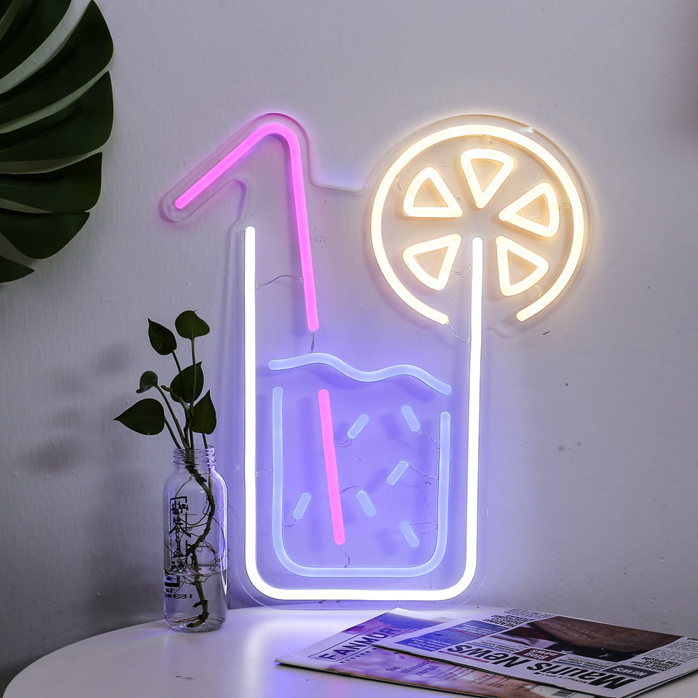 Lemon Juice Neon Sign Wall Décor Light