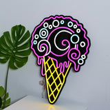 LED Neon sign Ice Cream Logo Light 