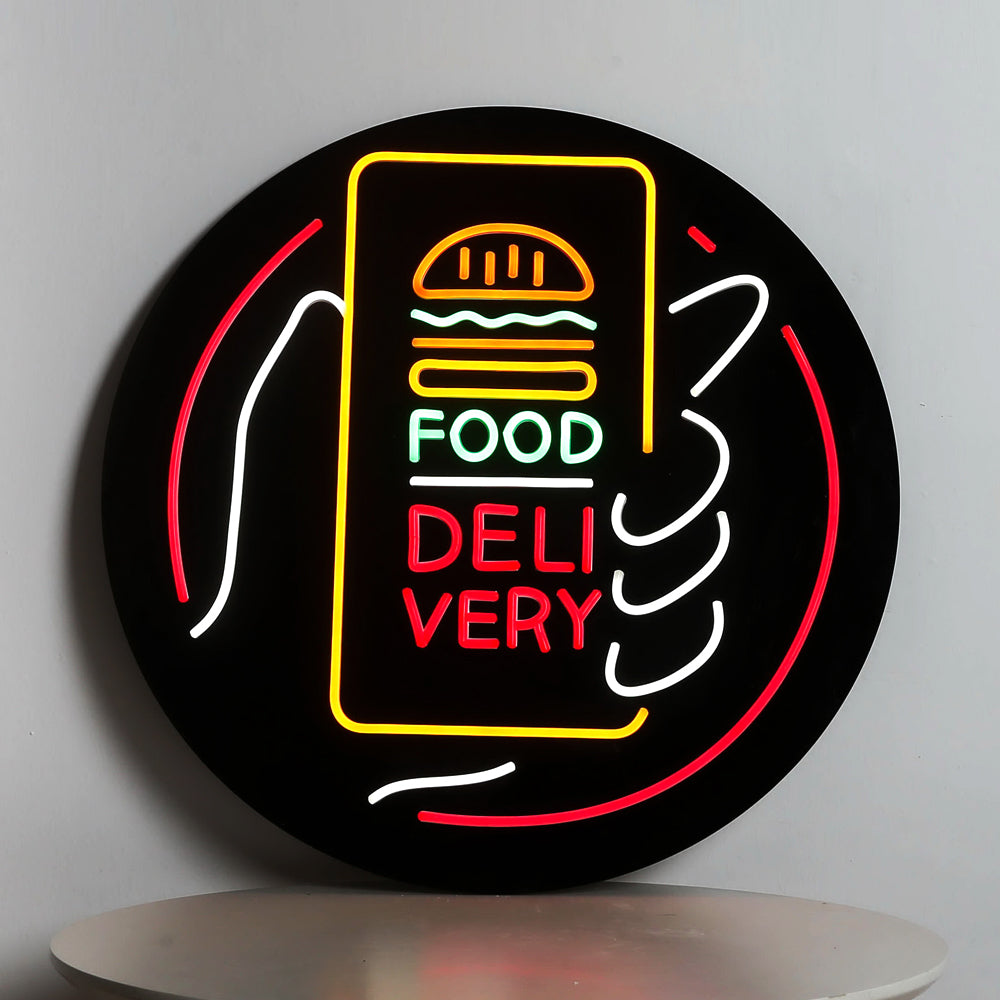 Food hamburger LED neon sign