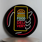 Food hamburger LED neon sign