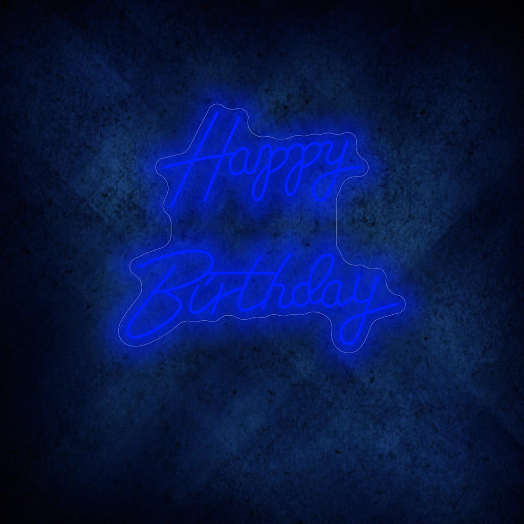 Happy Birthday Neon Sign new design