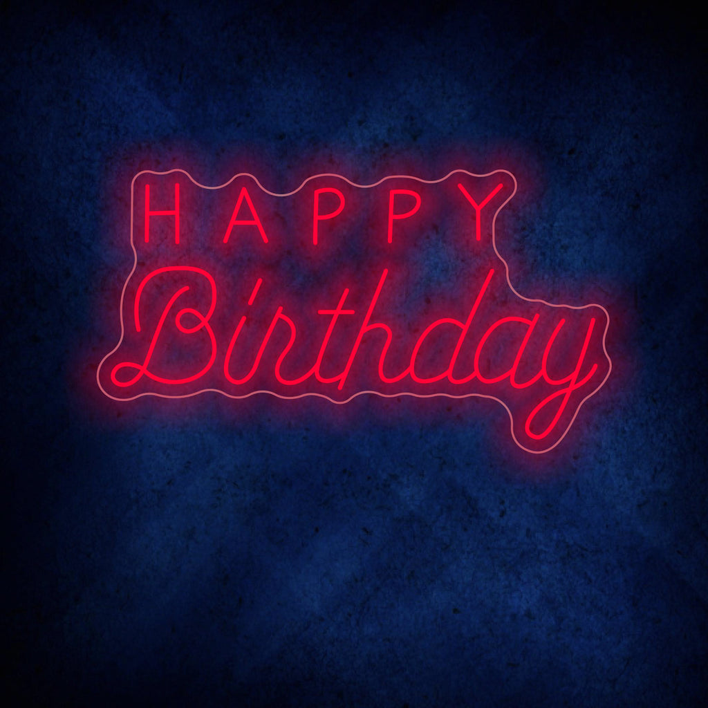 Happy Birthday Neon Sign