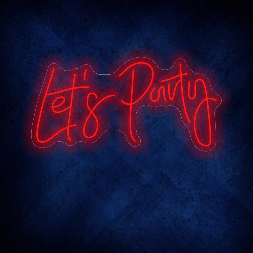 Let's Party Neon Sign