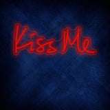 Kiss Me Love Valentine Romantic Neon Sign