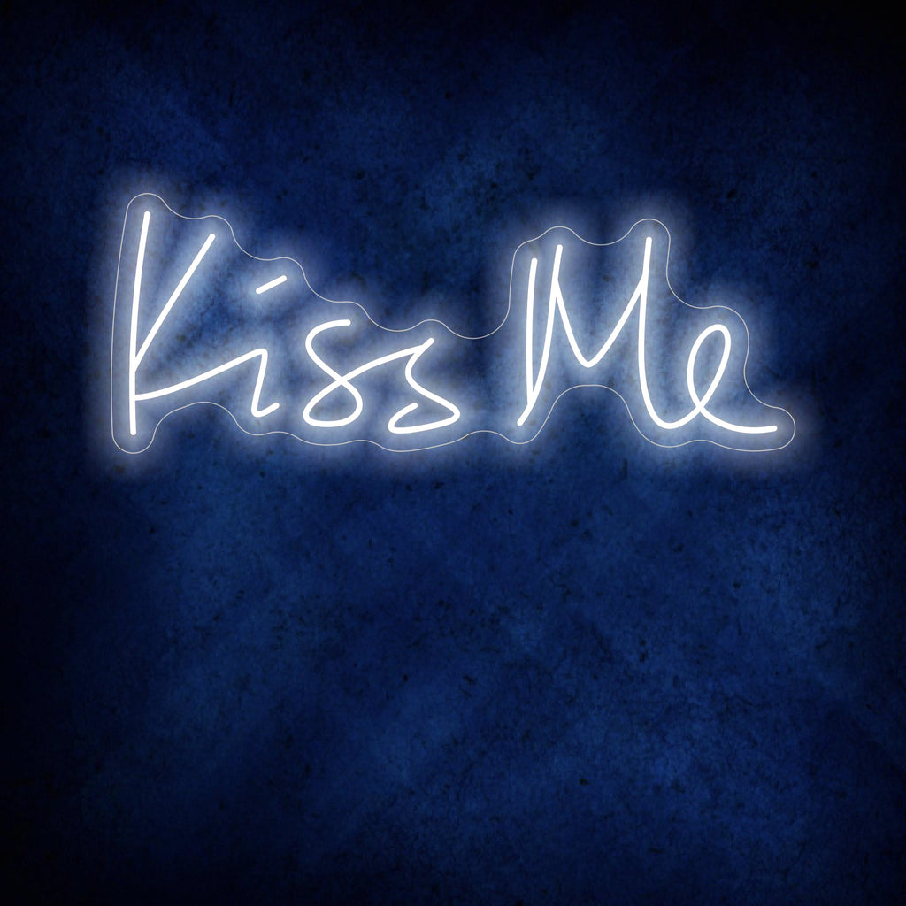 Kiss Me Love Valentine Romantic Neon Sign