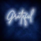 Grateful neon sign