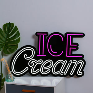 ICE cream LED neon sign