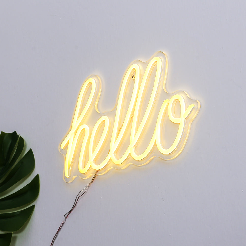 HELLO LED Neon Sign light