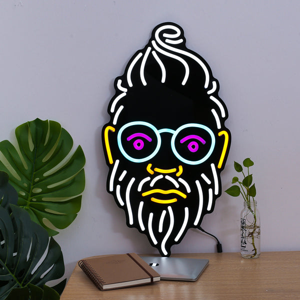 MAN HEAD PORTRAIT LED neon signs