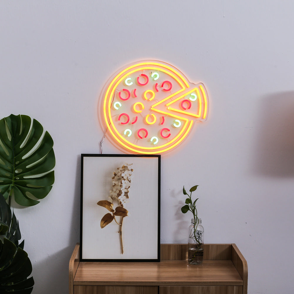 Pizza shape LED neon signs