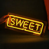 Clear Acrylic box Neon Letters sign