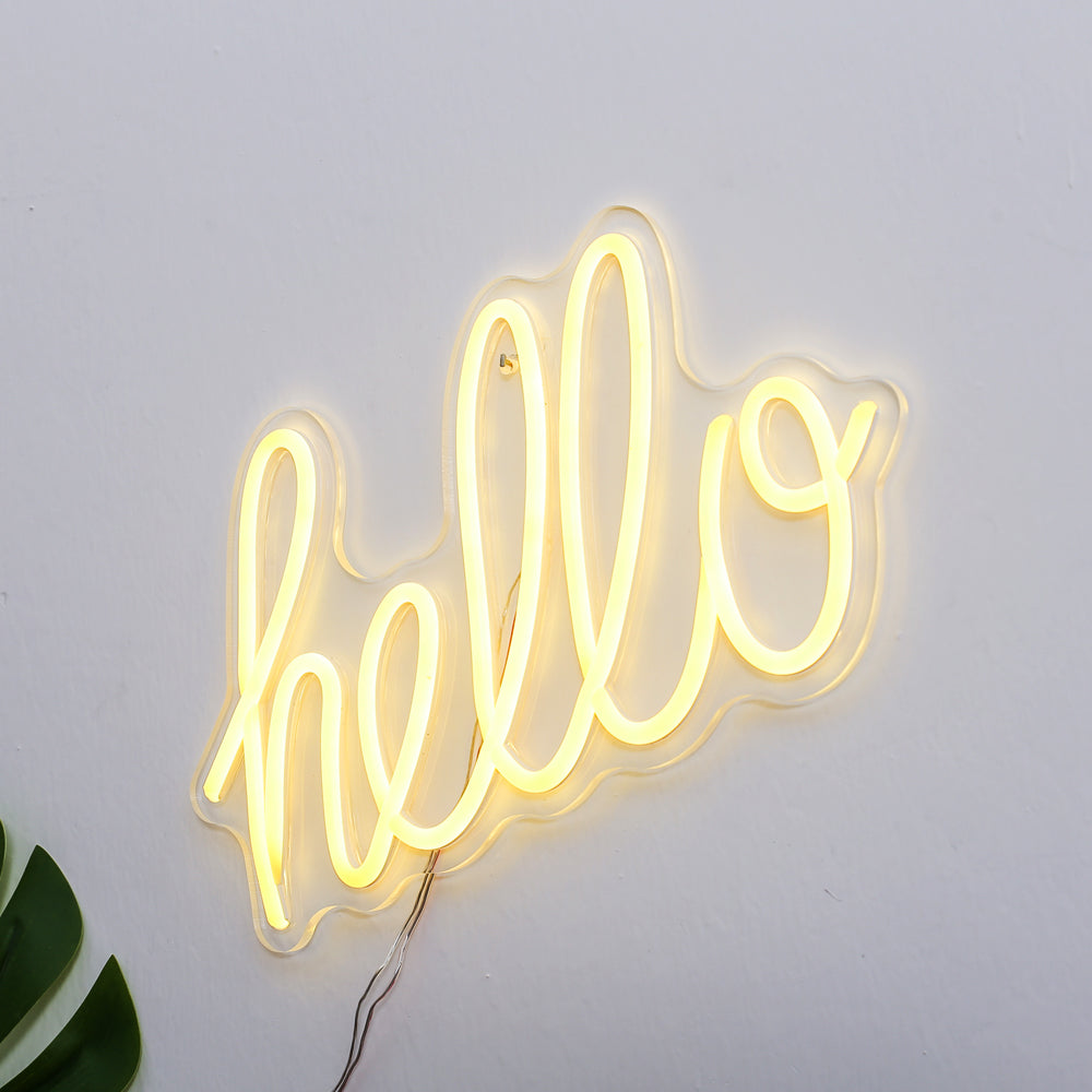 HELLO LED Neon Sign light