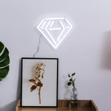 DIAMOND shape LED Neon Sign Jewelry Shape for Valentine's Day