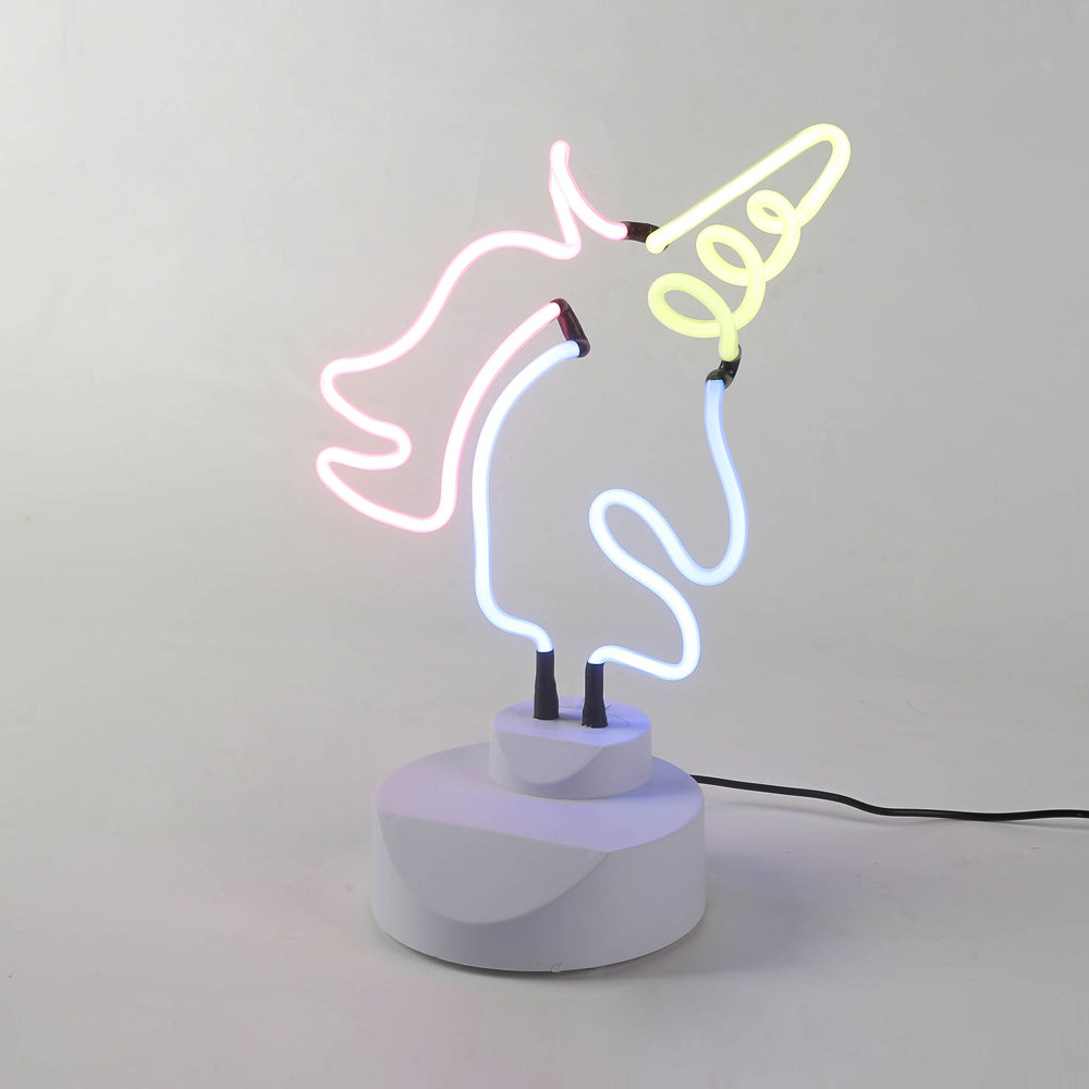 Unicorn glass tube Desk Lamp Neon Sign