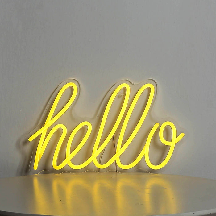HELLO LED Neon Sign light