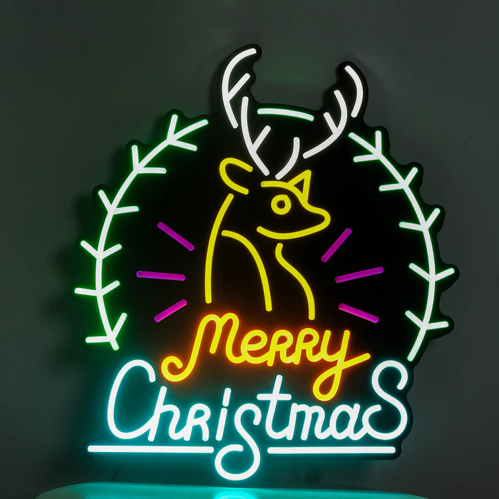 Merry Christmas colorful LED sign Light for Gift 