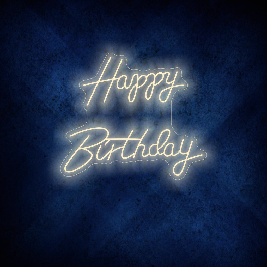 Happy Birthday Neon Sign new design