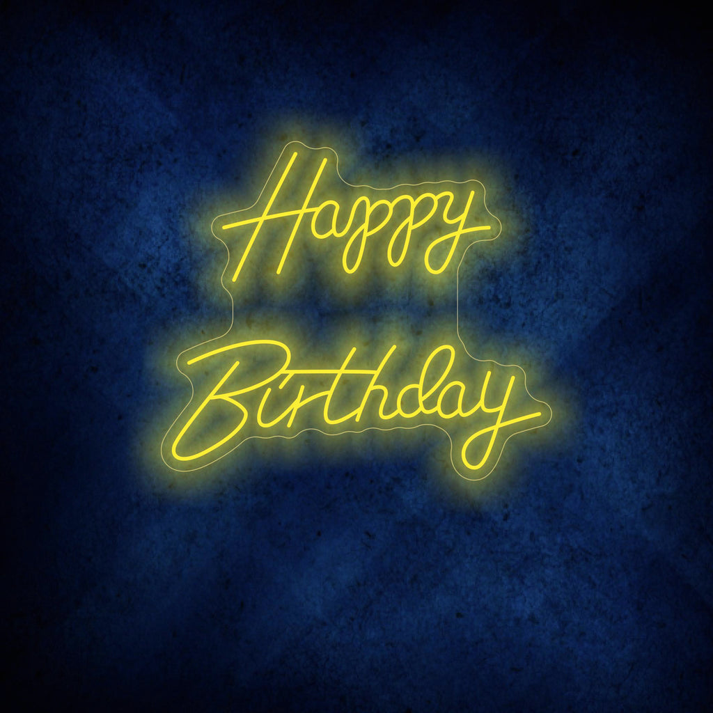 Happy Birthday Neon Sign new design