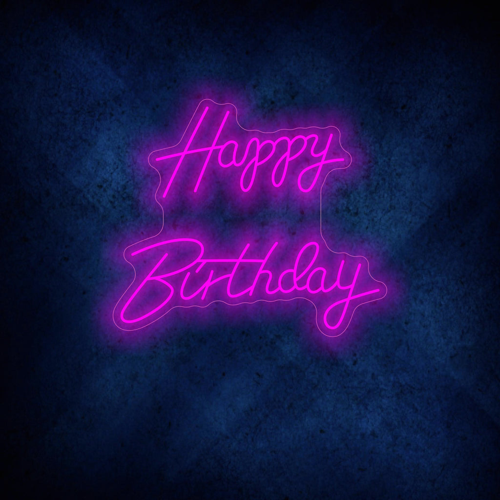 Happy Birthday Neon Sign new design