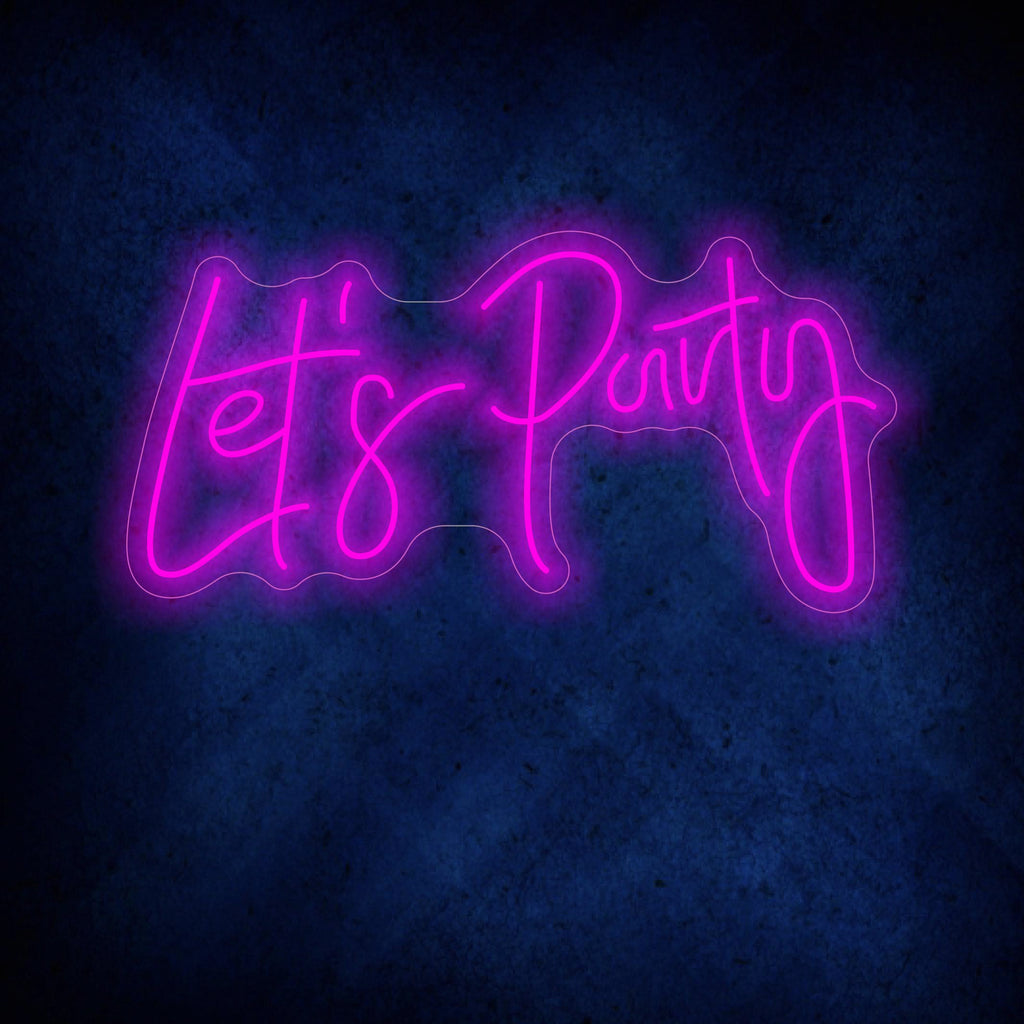 Let's Party Neon Sign