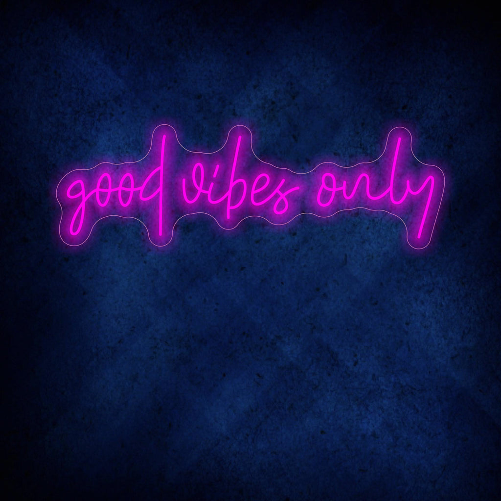 Good Vibes Only Neon Sign