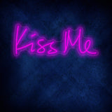 Kiss Me Love Valentine Romantic Neon Sign