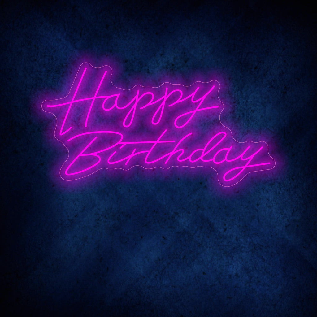 Happy Birthday LED Neon Sign