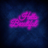 Hello Beautiful Neon Sign