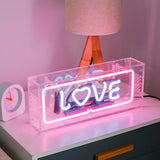 Clear Acrylic box Neon Letters sign