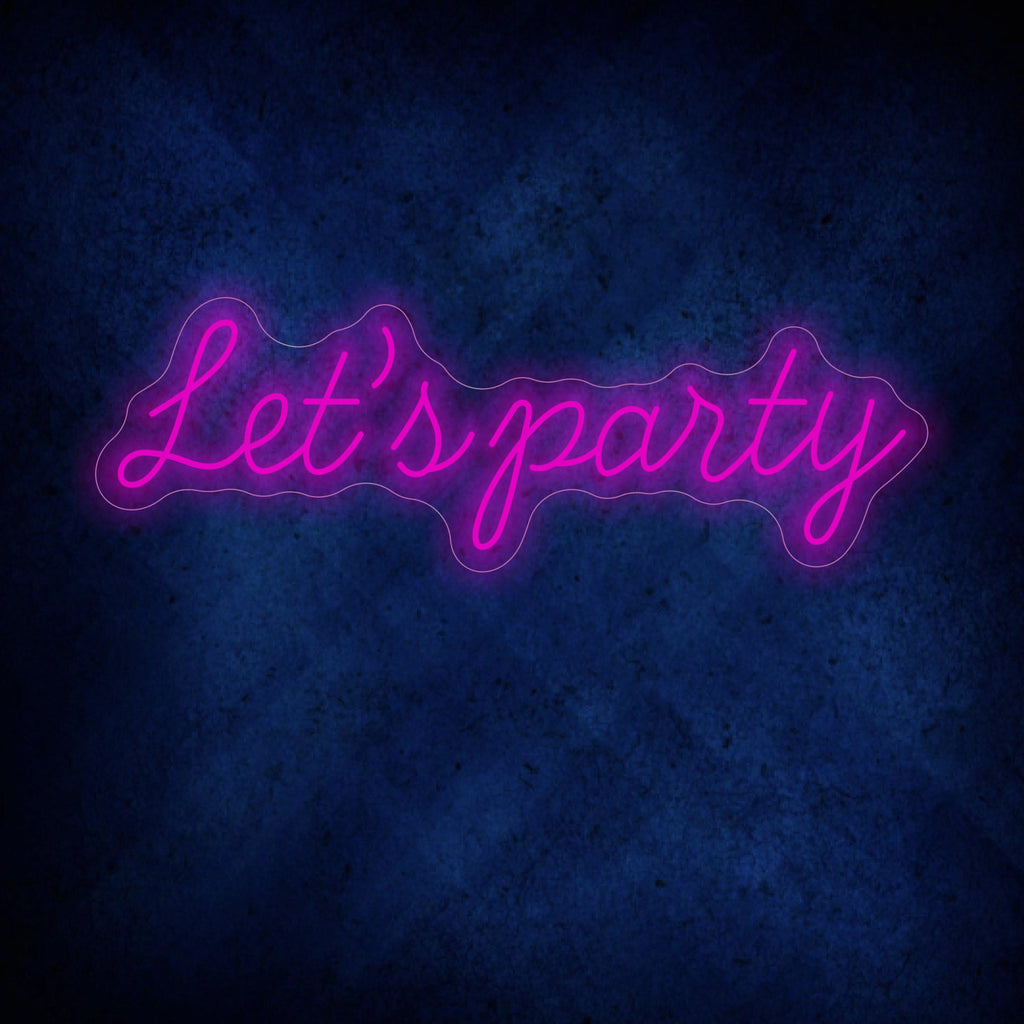 Let's Party Neon Sign