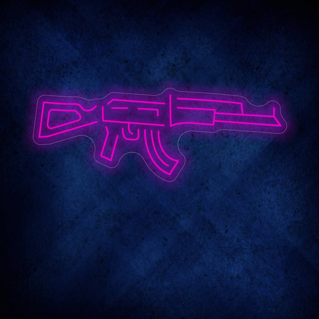 AK-47 Gun Neon Signs