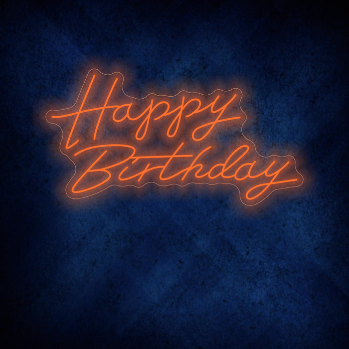 Happy Birthday LED Neon Sign