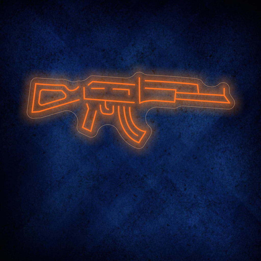 AK-47 Gun Neon Signs