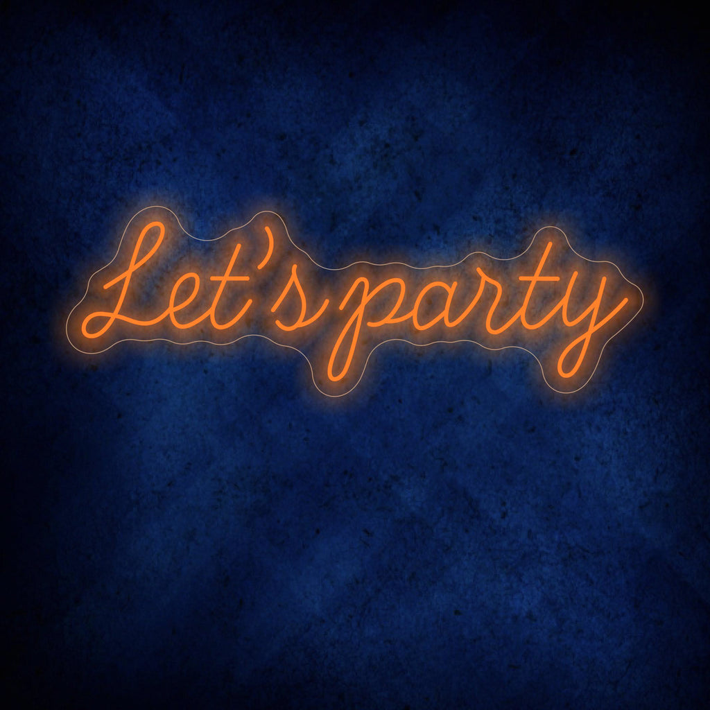 Let's Party Neon Sign