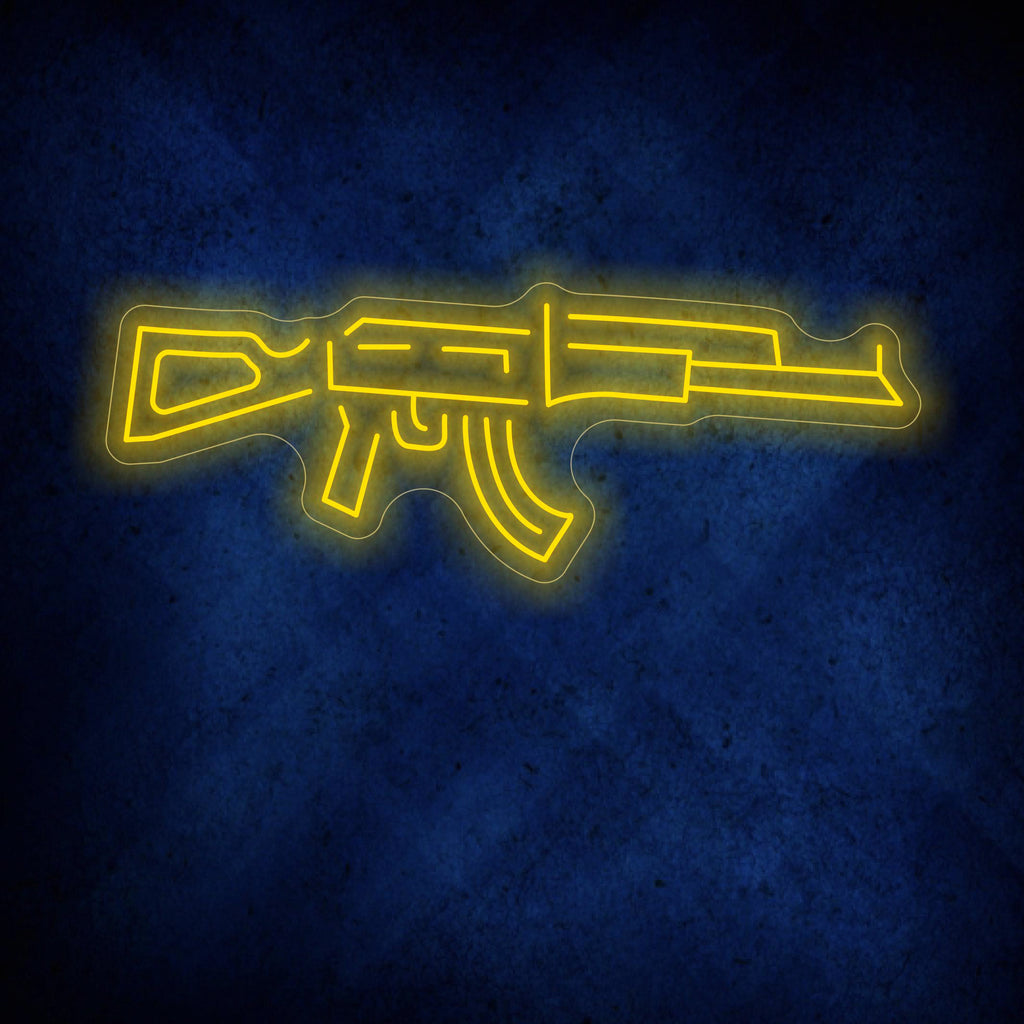 AK-47 Gun Neon Signs